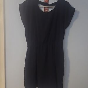 Knox Rose Dark Blue Sheath Mini Dress with Flutter Cap Sleeves